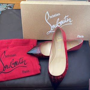 Christian Louboutin Ballalla Flat Pat Degraloubi. Brand new never worn. Sale.